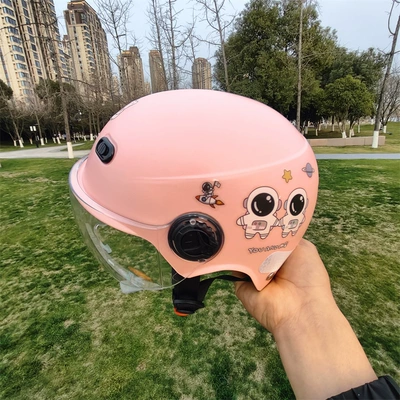 anti-fall summer adjustable helmet, Motosiklet kaskı (dəbilqə) - shallow-powder-through-short-1-5-years-old-send-no-13-post-jz