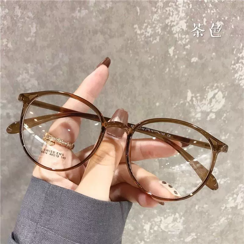Оптические оправы для очков, винтажные корейские круглые oversized, несколько цветов, варианты анти‑синего и рецептурные