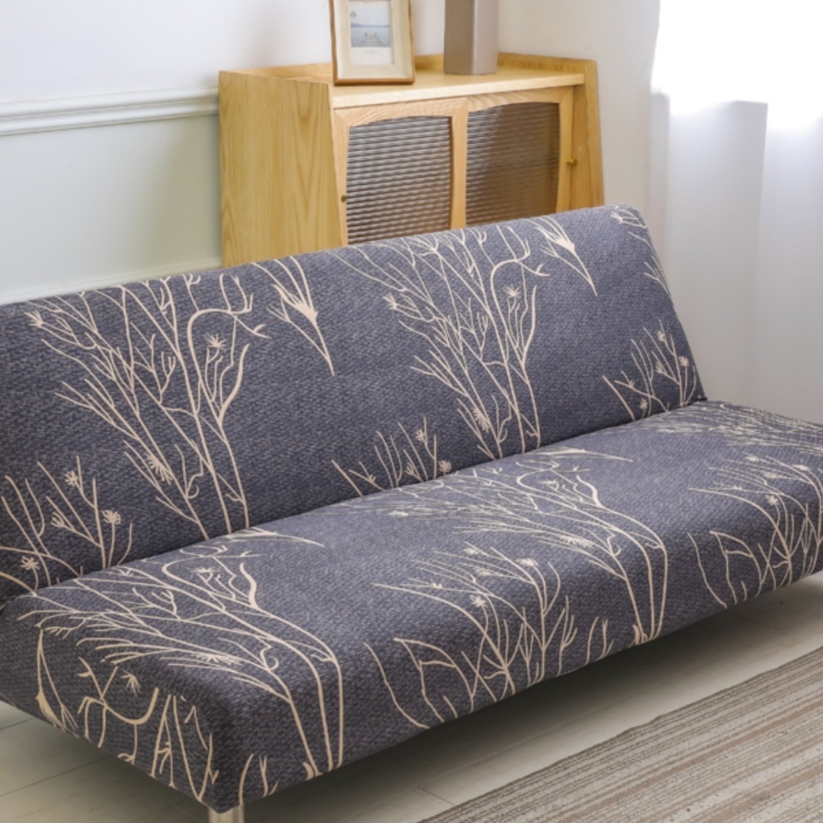 弹力全包无扶手沙发套罩四季通用型沙发床现代简约沙发罩全盖布艺