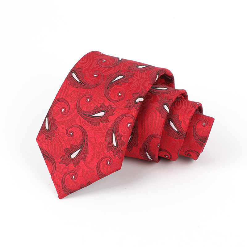 Corbata de hombre jacquard bordado 8CM poliéster seda corbata tejida hombre sentido superior l corbata logo diseño y producción