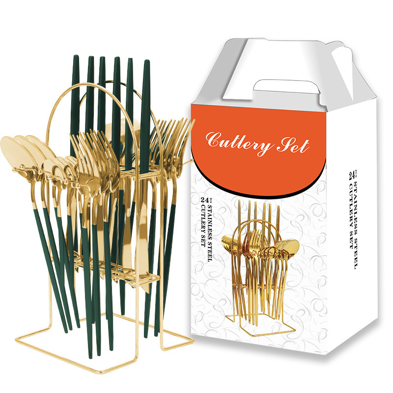 D타입 [행거] 골드+그린 24종세트