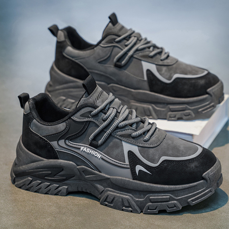 Zapatos deportivos de hombre 2026 primavera nuevos zapatos de hombre antideslizantes con suela gruesa zapatos de carreras de moda de estudiantes casuales