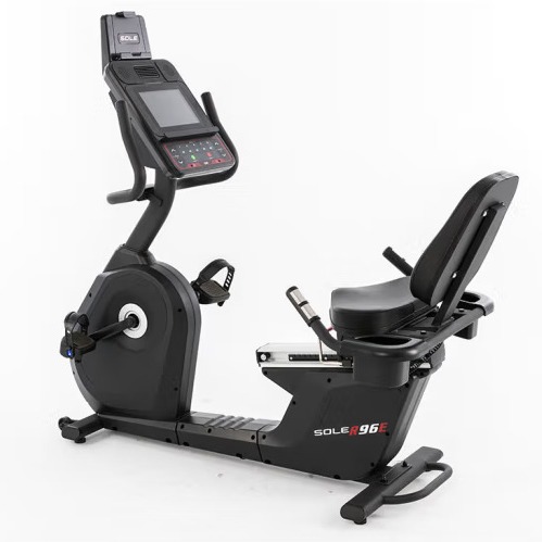 American Sole R96E Aerobic Horizontal Exercise Bike Commercial Electromagnetic Control Touch Screen Adjustable Backrest Mute