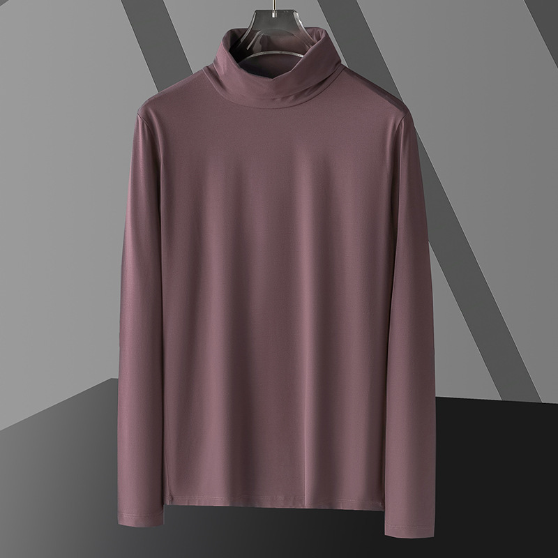 Cuello alto-púrpura oscuro