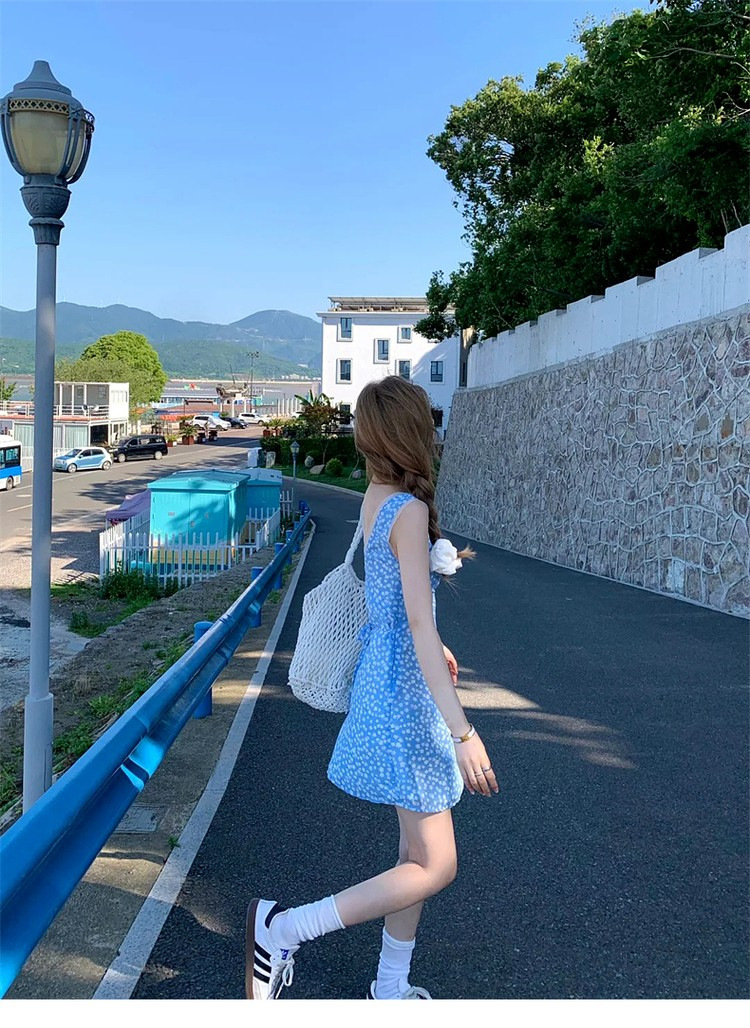 Summer Floral V-neck Dress
