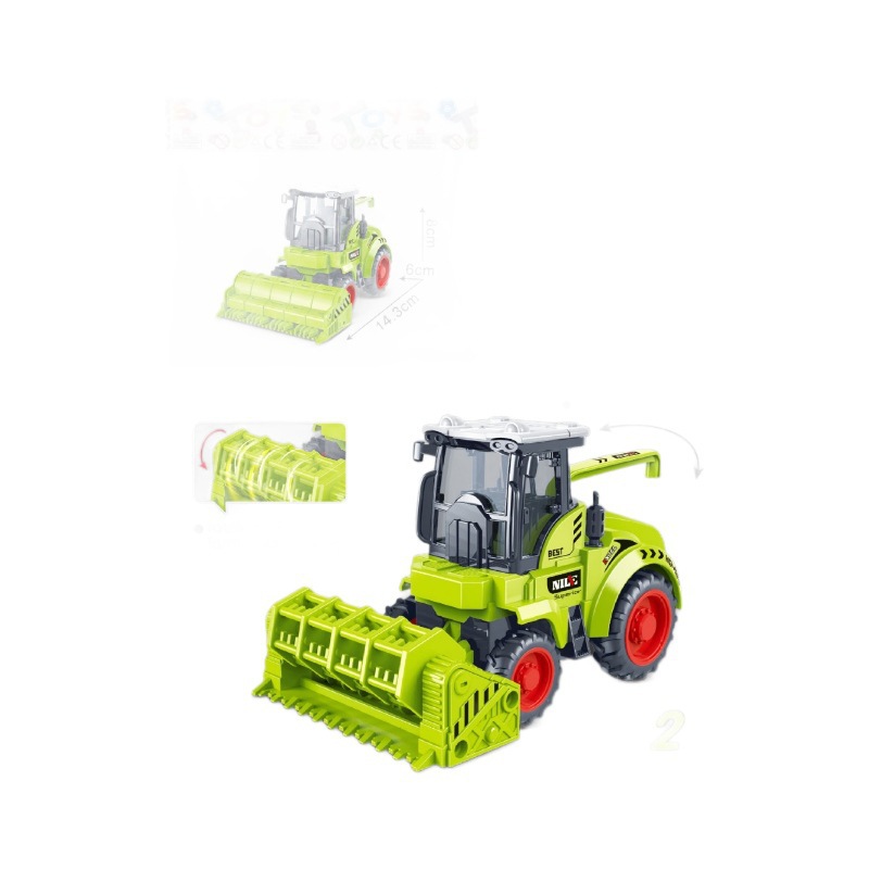 Excavadora inercial transfronteriza para niños Juguete Simulación Vehículo de ingeniería Modelo de excavadora para niños Camión de bomberos Juguete al por mayor