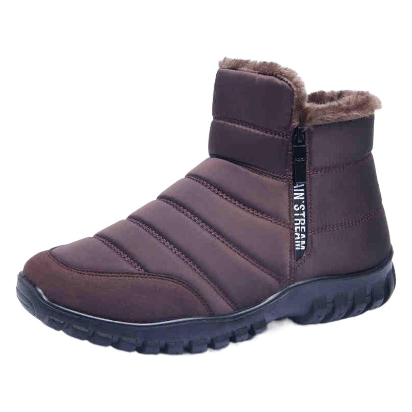 Men's Dad Cotton Shoes Thickened Grandpa Beijing Cloth Shoes Men's Snow Boots for the Elderly Winter Fleece-lined Warm Elderly Shoes