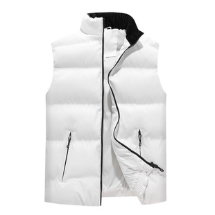 Winter cotton vest men's plus size vest thickened warm cotton-padded jacket men's cotton-padded jacket casual vest Group LOGO