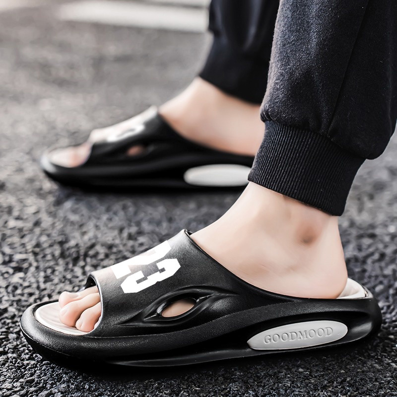 Zapatillas transfronterizas de gran tamaño para hombres 2025 chanclas de verano, zapatillas de playa, sandalias y zapatillas de suela gruesa al aire libre