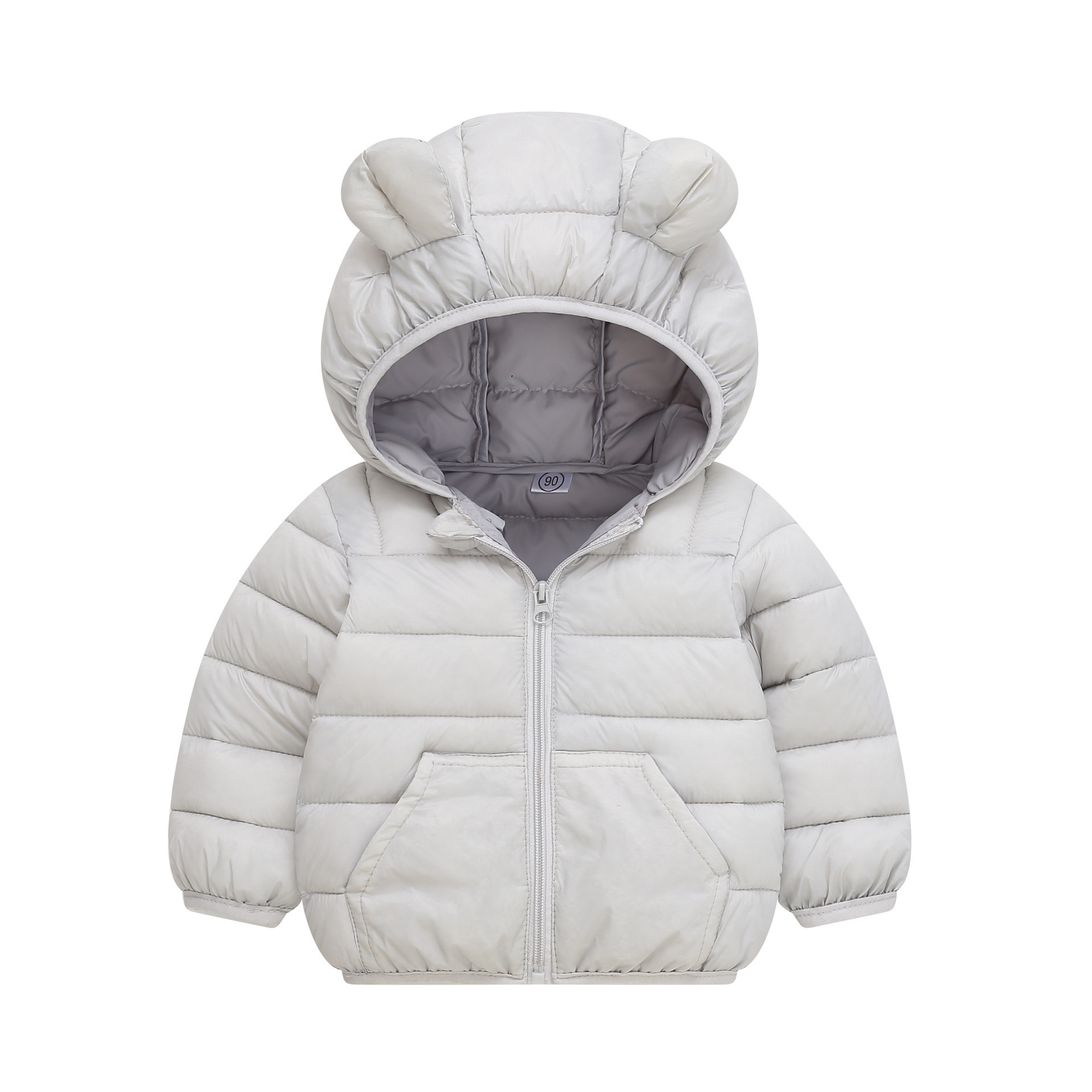 Comercio exterior 2025 otoño y invierno nuevo dibujos animados ropa de algodón de pluma para niños, niñas y niñas, ropa de algodón para niños pequeños y medianos, bebé corto