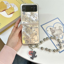 线条猫适用三星zflip6手机壳折叠屏zflip5保护套韩风卡通zflip4/3