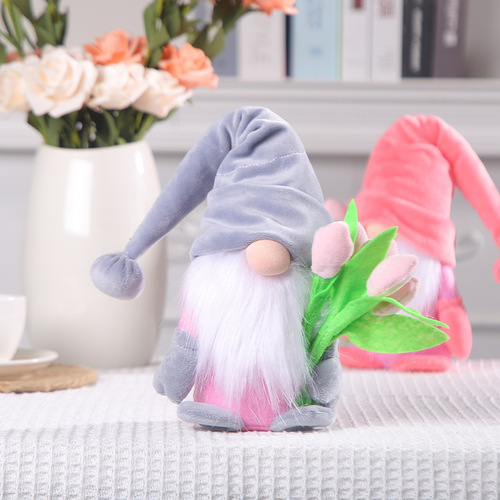 Cross-border new product Tulip Rudolph Mother's Day Valentine's Day doll Mom's birthday gift home window decoration