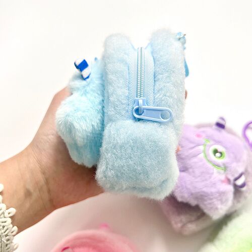 New Cute Cartoon Plush Coin Purse for Kids, Portable Earphone Bag, Wholesale Small Gift for Students