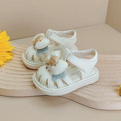 女寶寶涼鞋夏季新款學步鞋子1一2歲女童韓版涼鞋包頭鞋小童公主鞋