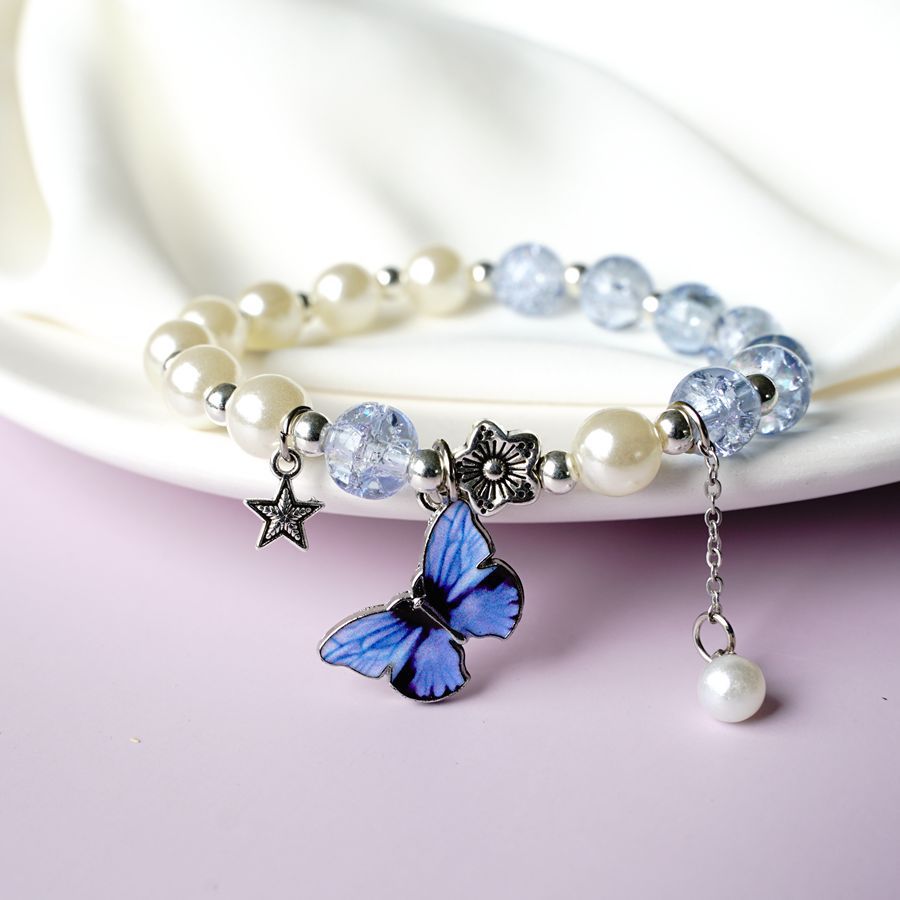 Fashion Butterfly Alloy Flowers Bracelets display picture 2