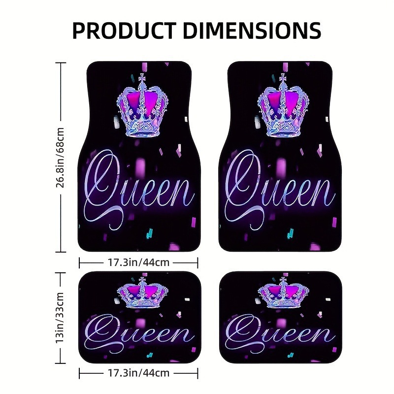 Cross-border Amazon American-style trendy car floor mats four-piece set, water-absorbent, wear-resistant, dirt-resistant car decorative floor mats, drop-shipping available