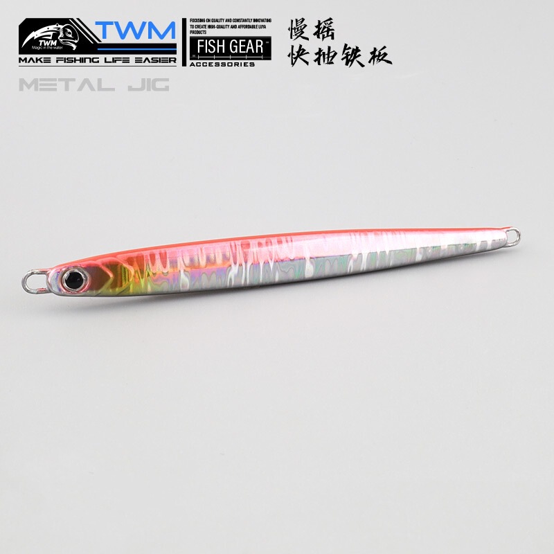 Twmはゆっくりと回転して速く鉄板を引き出します。海釣り船の釣り道のアワビは魚の刀の魚の路亜餌の偽餌のエサの鉛を持っています。|undefined
