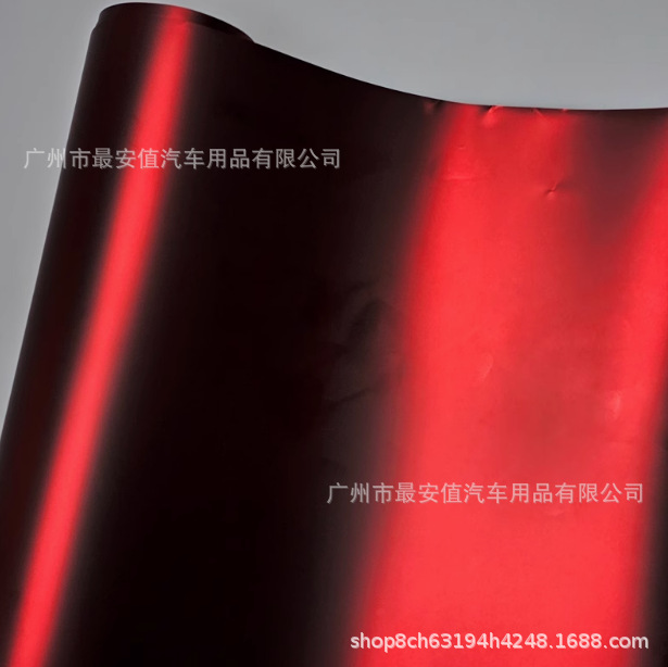 Car Color Change Film, Matte Electroplating Film, Pet Romanee Red Full Body Color Change Film, Matte Electroplating Film