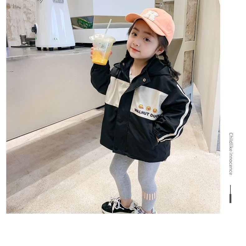 (2개) 소녀 자켓 봄과 가을 2023 한국 새  서양식 캐주얼 봄 탑 어린이 자켓