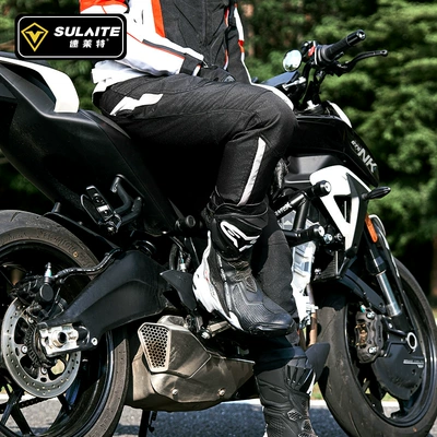 Sulaite Winter Motorcycle Racing Pants Ce2 Level Motorcycle Riding Pants Anti-Fall, Warm and Waterproof Rider Equipment