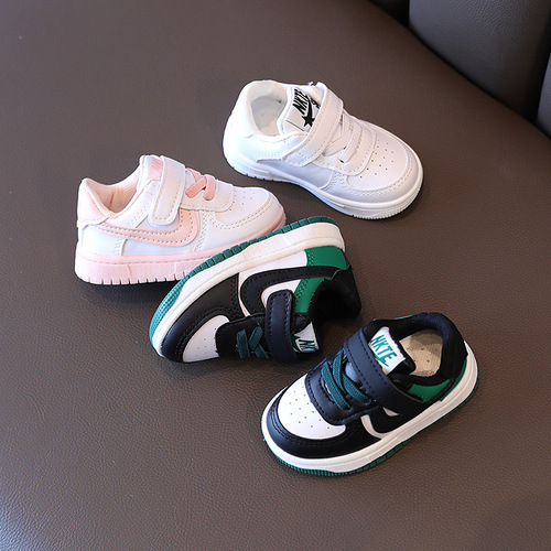 Children's sneakers, sneakers, men's and women's baby toddler shoes, baby shoes,  spring and autumn Korean style baby boy's white shoes