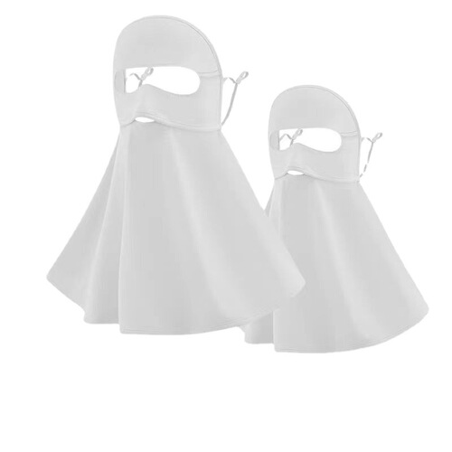 Neck protector, sun protection, women's UV protection, full face, summer ice silk thin mask, dustproof, breathable, eye protection face mask