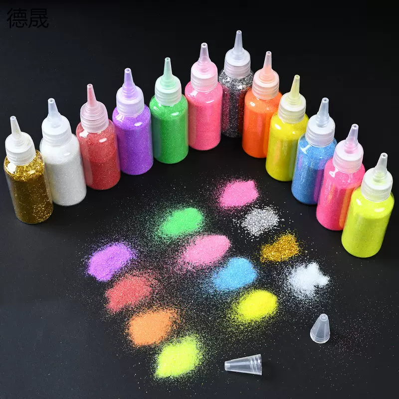 diy单色金葱粉 银葱粉金粉亮粉闪光粉 幼儿园儿童手工材料装饰品