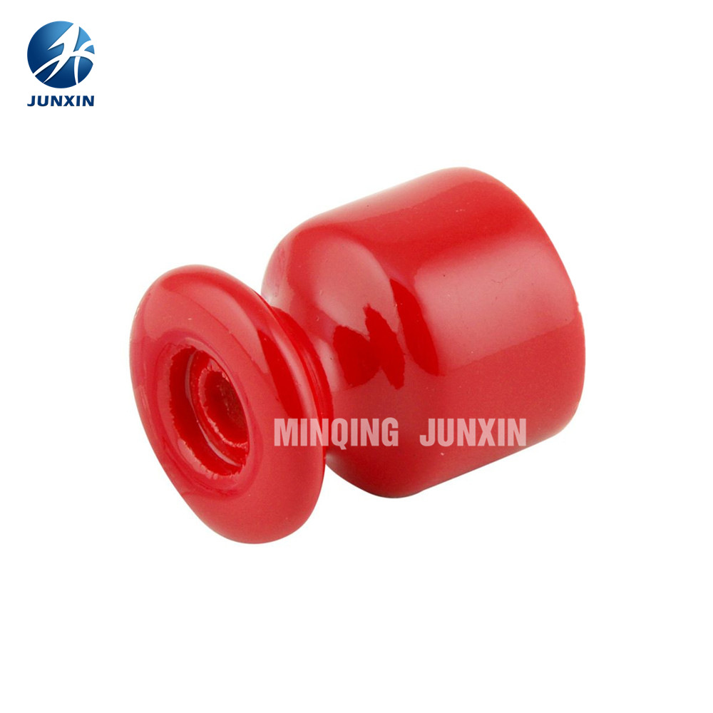 厂家直销彩色高频瓷绝缘子 装饰布线陶瓷端子 彩色上釉低压绝缘子