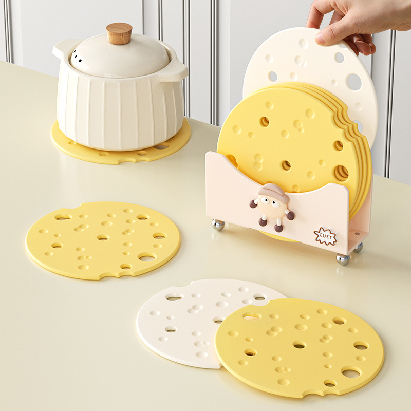 almohadilla de aislamiento térmico de silicona almohadilla de mesa de comedor anti-corrosión almohadilla de viento crema almohadilla de platos de comedor almohadilla de taza de alta sensación almohadilla de comedor resistente a altas temperaturas