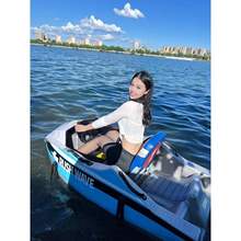 水上卡丁船電動船成年人游艇船網紅戶人快艇高速摩托艇