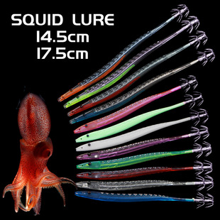 Export Korean Wooden Shrimp Plastic Shrimp Hairtail Fake Bait Umbrella Hook Squid Bait Cross-Border Hot Sale Southeast Asia Jig Lure