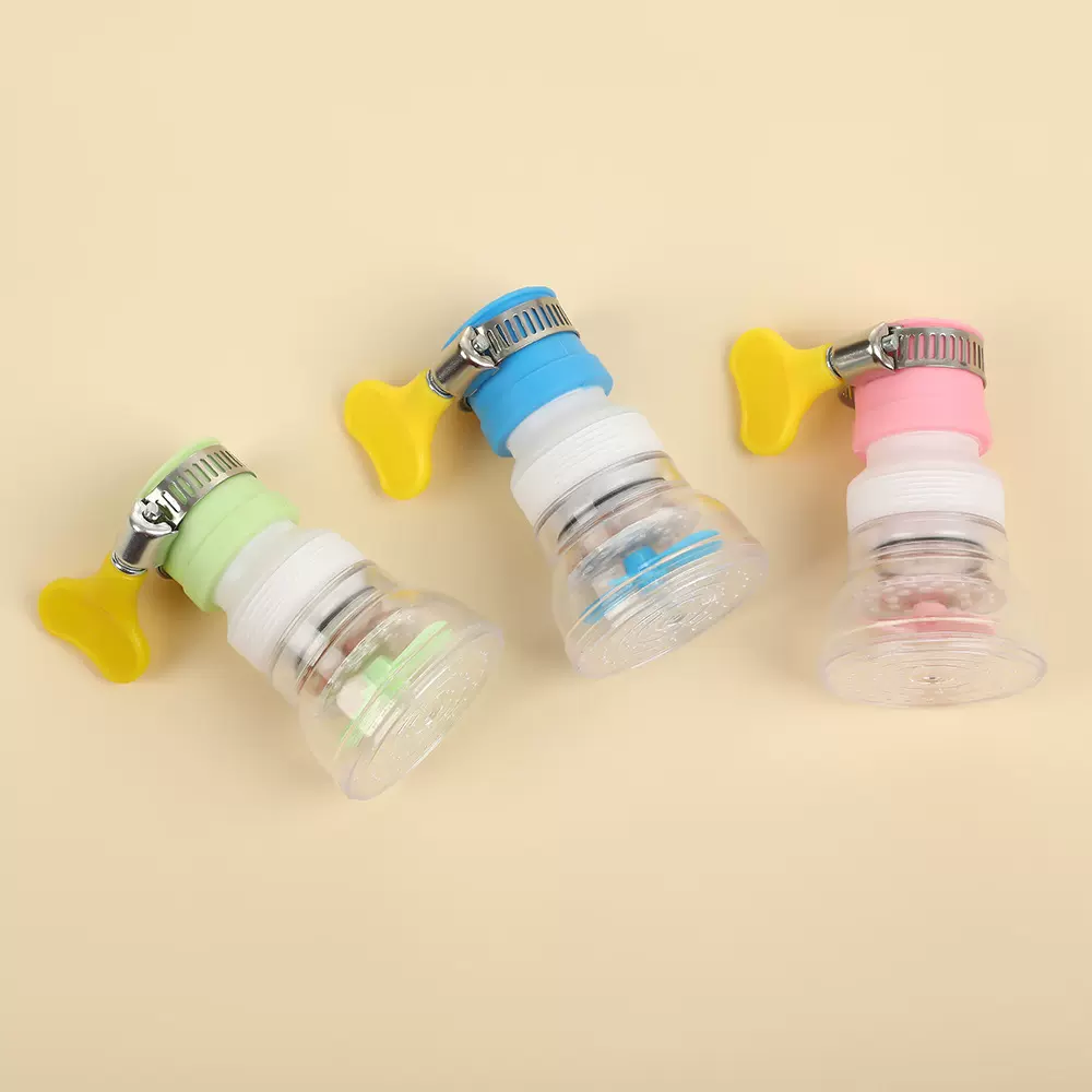 通用水龙头过滤器厨房自来水净水器家用延伸旋转花洒嘴防溅过滤器