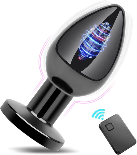Metal anal plug wireless remote control 10 frequency vibration male and female anal stimulation masturbation device adult sex products wholesale