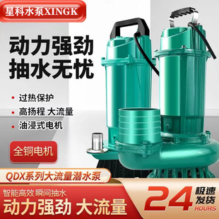 Shanghai 220V Submersible Pump 3inch 4inch Clean Water Pump for Agricultural Irrigation and Household Use with High Flow Rate and High Lift