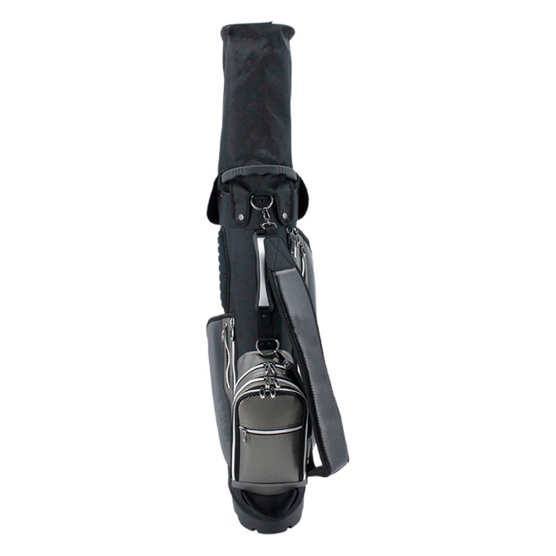 Bolsa de golf de cuero compuesto multi-funcional bolsa de soporte luz versión portátil puede contener un conjunto completo de clubes al por mayor