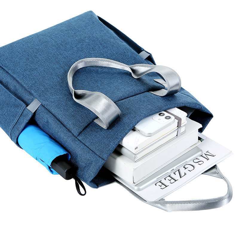 手提竖式文件包档案袋两用收纳袋多层单肩资料袋文件袋男士时尚商