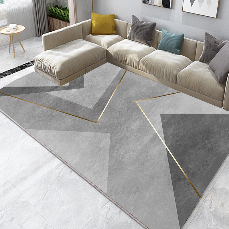 Alfombras sala de estar 2025 nuevo engrosado ligero de lujo sofá de alta calidad alfombra de mesa de té simple alfombra antideslizante y resistente al desgaste
