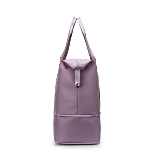 Wholesale dry and wet separation sports portable shoulder bag yoga fitness bag large capacity travel bag with printable LOGO