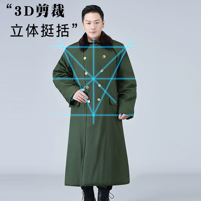 Winter cotton long keep warm waterproof coat, maxi length