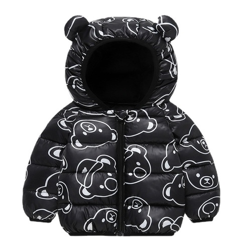 Amazon Children's Clothing  Autumn and Winter New Cartoon Children's Down Padded Jackets for Small and Medium-sized Children's Padded Jackets for Boys and Girls