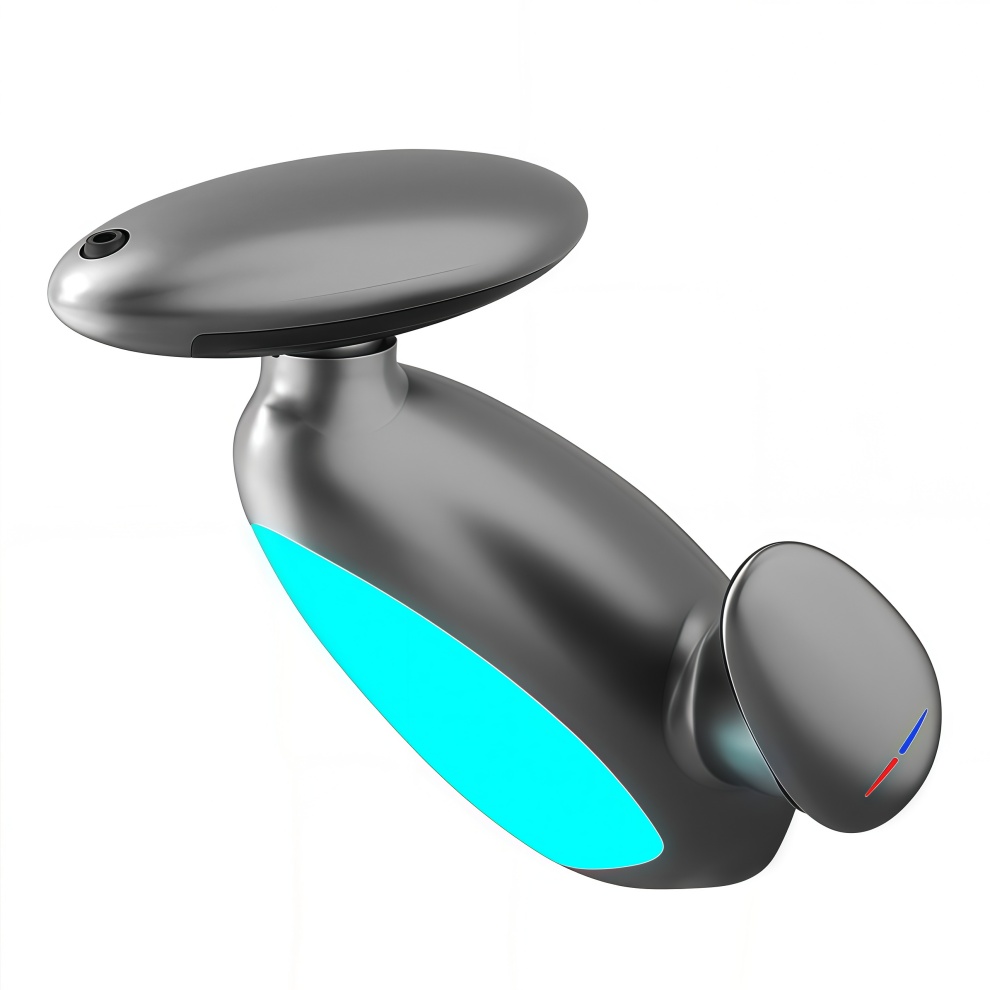 Baño lavabo grifo frío y caliente doble uso pingüino gabinete de baño de dibujo lavabo mesa de lavabo antifalentador boca