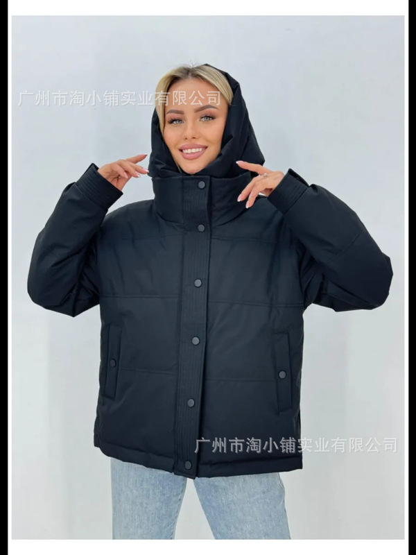 冬季外套棉服女米白色韩版宽松小棉袄洋气面包服短款羽绒棉衣ins|undefined