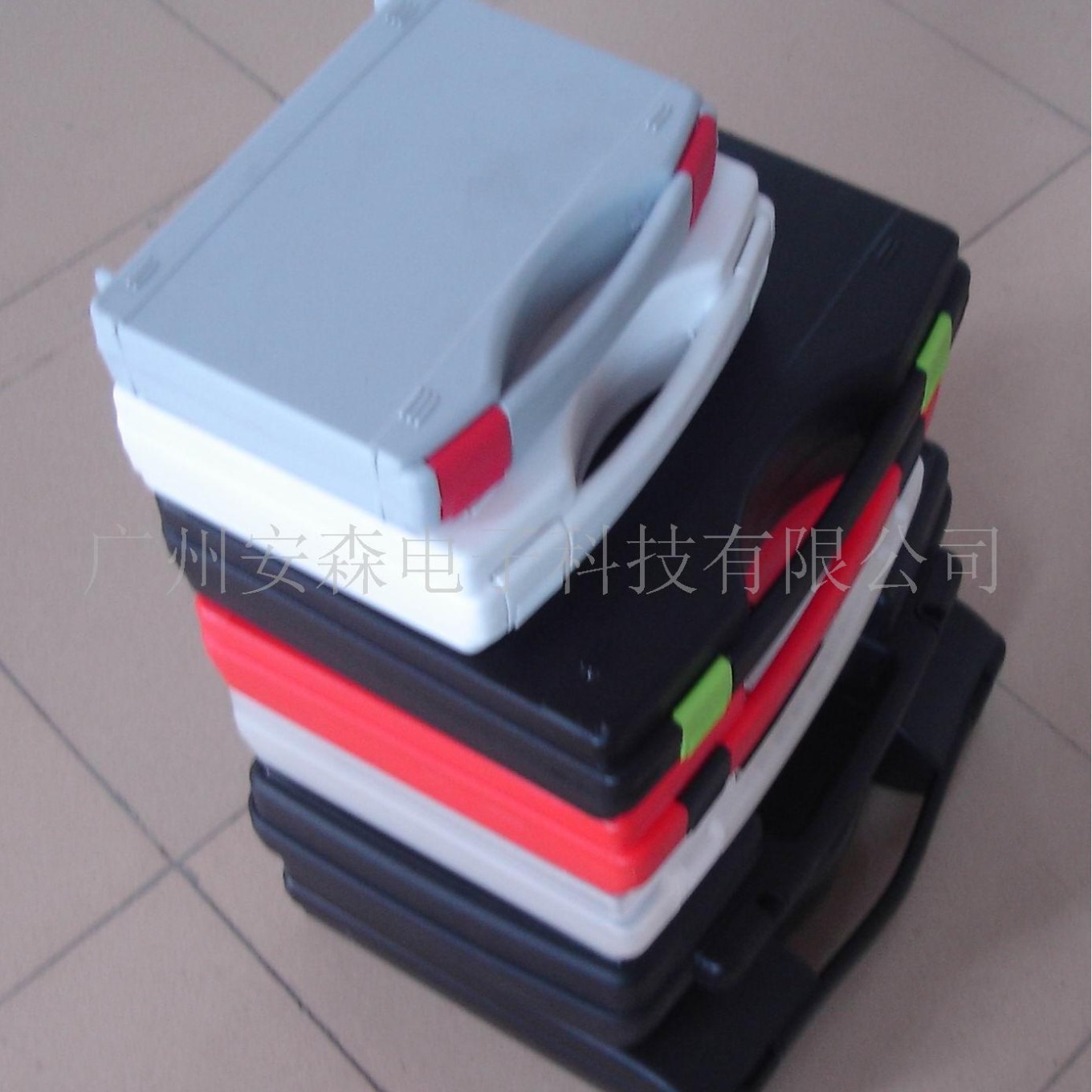 现货手电包装箱手提式仪表仪器防水箱五金塑胶工具箱厂家可定批发