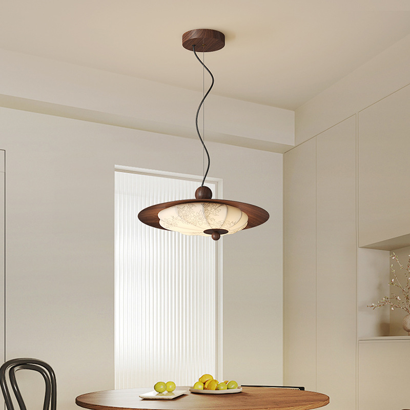 Candelabros de bar de restaurante de estilo antiguo, nueva estética de la dinastía Song, tela retro, espectro completo, protección ocular, mesa de comedor, lámparas de dormitorio