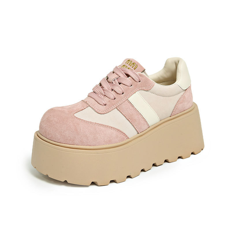 Pequeños zapatos Lefour de suela ultra gruesa zapatos de mujer no se cansen de los pies nuevos zapatos casuales de altura única zapatos casuales de mujer