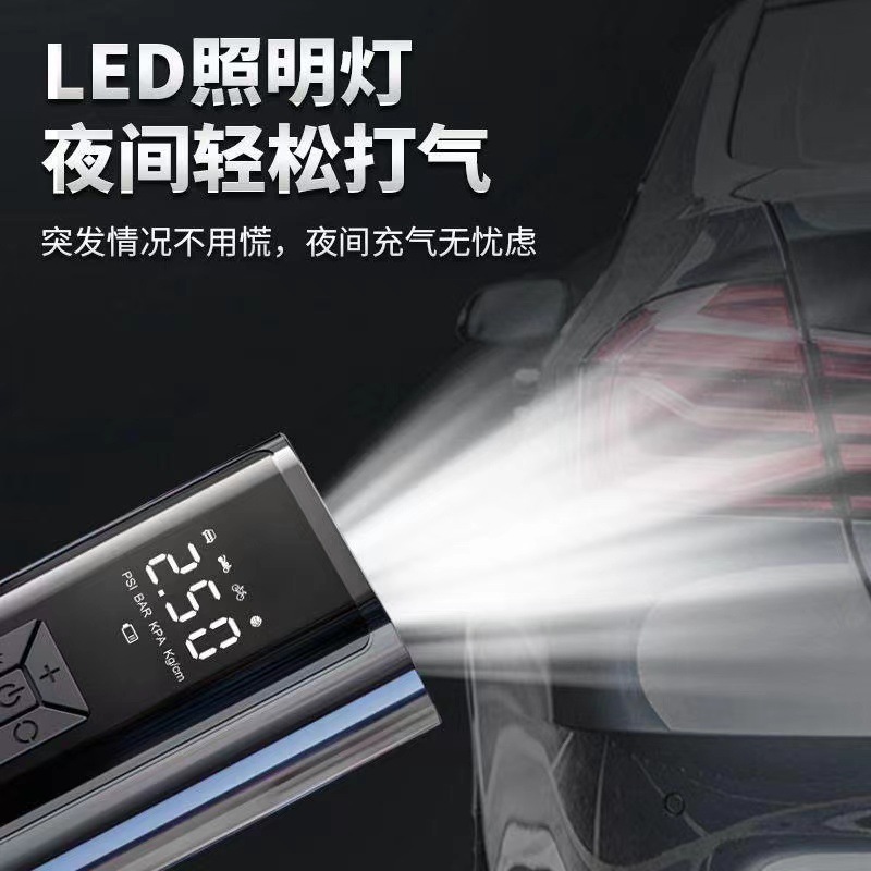 Bomba de inflado montada en automóviles neumáticos eléctricos portátiles inalámbricos para automóviles eléctricos bomba de inflado automática para motocicletas