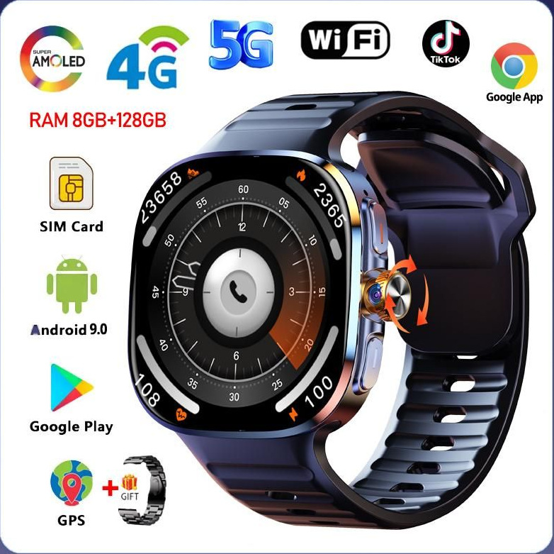 5G Global M99 Smart Watch 2.4 Inch Full Touch Screen Bluetooth + SIM Dual System Reloj de tarjeta