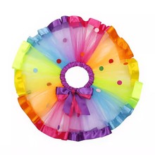 �W���ʺ�ȹ�W��tutuȹŮͯ ��ɫ���c��ȹ�ļ��¿��赸�ݳ�����ȹ