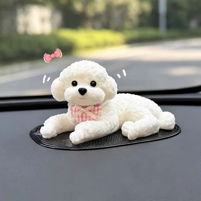 Car ornaments with Non-Slip Base, Cute Puppy