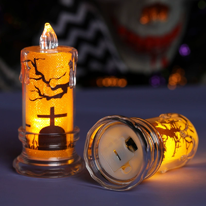 Electronic candle, layout, atmospheric decorations, props, halloween